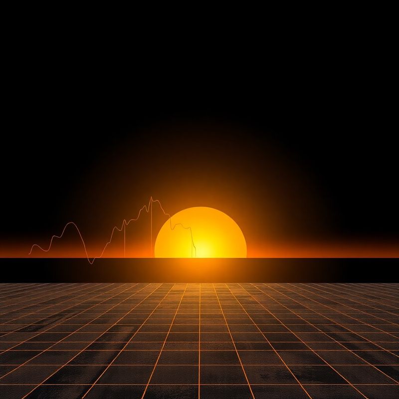 Editorial illustration of rising data chart lines in charcoal and deep gold tones